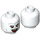 LEGO White Voldemort Minifigure Head (Recessed Solid Stud) (3626 / 66948)