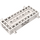 LEGO hvid Vogn Bund 4 x 10 x 1.3 med Side Pins (30643)