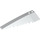 LEGO White Wedge 10 x 3 x 1 Double Rounded Left (50955)