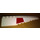 LEGO White Wedge 12 x 3 x 1 Double Rounded Right with Dark-Red Trapezoid, Black Line Sticker (42060)