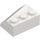 LEGO White Wedge 3 x 3 Right (48165)