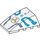 LEGO Wit Wig 4 x 4 Drievoudig Gebogen zonder Studs met Zane&#039;s logo en Ice Symbols (37275 / 47753)
