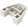 LEGO White Wedge 4 x 4 without Stud Notches (4858)