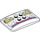 LEGO blanc Coin 4 x 6 Roof Incurvé avec Headlights et Pink Bumper (84088 / 98281)