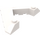 LEGO hvid Kile 6 x 8 (45°) med Pointed Skåret ud (22390)