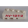 LEGO White Wedge Brick 2 x 4 Right with &#039;AV-12112&#039; Sticker (41767)