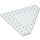 LEGO White Wedge Plate 10 x 10 without Corner without Studs in Center (92584)