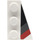 LEGO White Wedge Plate 2 x 3 Wing Right  with Black and Red (43722 / 66877)