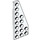 LEGO White Wedge Plate 3 x 8 Wing Right (50304)