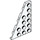 LEGO White Wedge Plate 4 x 6 Wing Left (48208)