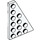 LEGO White Wedge Plate 4 x 6 Wing Right (48205)