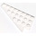 LEGO White Wedge Plate 4 x 8 Wing Left with Underside Stud Notch (3933 / 45174)