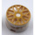 LEGO White Wheel Rim Ø11 x 6 with Gold Laquer (93595 / 95986)