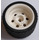 LEGO Wit Wheel Rim Ø30 x 20 with No Pinholes, with Reinforced Rim with Tire Low Wide Ø37 X 22