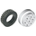 LEGO White Wheel Rim 30mm x 12.7mm Stepped with Tire 13 x 24