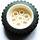 LEGO White Wheel Rim 30mm x 12.7mm Stepped with Tire 13 x 24