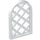 LEGO blanc Fenêtre Pane 1 x 2 x 2.7 Arrondi Haut avec diamant Lattic (29170 / 30046)