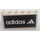 LEGO hvid Forrude 2 x 6 x 2 med Adidas logo Klistermærke (4176)