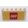 LEGO Wit Voorruit 2 x 6 x 2 met LEGO logo Sticker (4176)