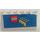 LEGO White Windscreen 2 x 6 x 2 with LEGO Media Logo Sticker (4176)