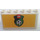 LEGO Wit Voorruit 2 x 6 x 2 met LEGO Voetbal logo Sticker (4176)