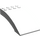 LEGO White Windscreen 4 x 8 x 2 Curved Hinge (46413 / 50339)