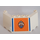 LEGO blanc Pare-brise 5 x 8 x 2 avec Bleu Lines et Coast Garder logo sur Orange Background Autocollant (30741)