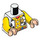 LEGO Bianco Woody Minifigure Busto (973 / 76382)