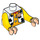 LEGO Bianco Woody Busto (973 / 87858)