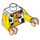 LEGO Weiß Woody Torso mit Dirt Stains (973 / 87858)