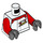 LEGO White ‘Xtreme’ Logo Jacket Minifig Torso (973 / 76382)