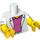LEGO White Yuppie Minifig Torso (973 / 16360)
