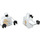 LEGO Weiß Zane DX mit Drachen Print Torso (76382 / 88585)