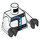 LEGO White Zane Minifig Torso (973 / 76382)