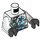 LEGO White Zane ZX (Half Robot) Torso Assembly (973 / 76382)