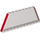 LEGO Windscreen 1 x 12 x 4 with Angular Sides with Red Stripes (19212 / 20431)