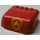 LEGO Windscreen 5 x 6 x 2 Curved with Fire Logo Sticker (61484)
