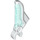 LEGO Wing with Clip with Transparent Light Blue Glitter (34883)