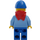 LEGO Winter Holiday Trein Man Minifiguur