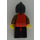 LEGO Wolf Bandit Zwart Kap Rood Cape minifiguur
