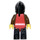 LEGO Wolf Bandit Schwarz Kapuze rot Umhang Minifigur