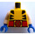 LEGO Wolverine con Gambe corte Minifigure Busto (973 / 76382)