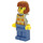 LEGO Vrouw (Donkeroranje Haar) Minifiguur