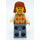 LEGO Kvinde (Mørk orange Hår) Minifigur