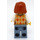 LEGO Vrouw (Donkeroranje Haar) Minifiguur