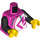 LEGO Woman - Dark Pink Hoodie Minifig Torso (973 / 76382)