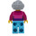 LEGO Woman - Dark Pink oben Minifigur