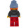 LEGO Vrouw in Zwart Leather Jasje Minifiguur