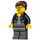 LEGO Woman in Zwart Leather Jacket minifiguur