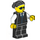 LEGO Woman in Zwart Vest minifiguur